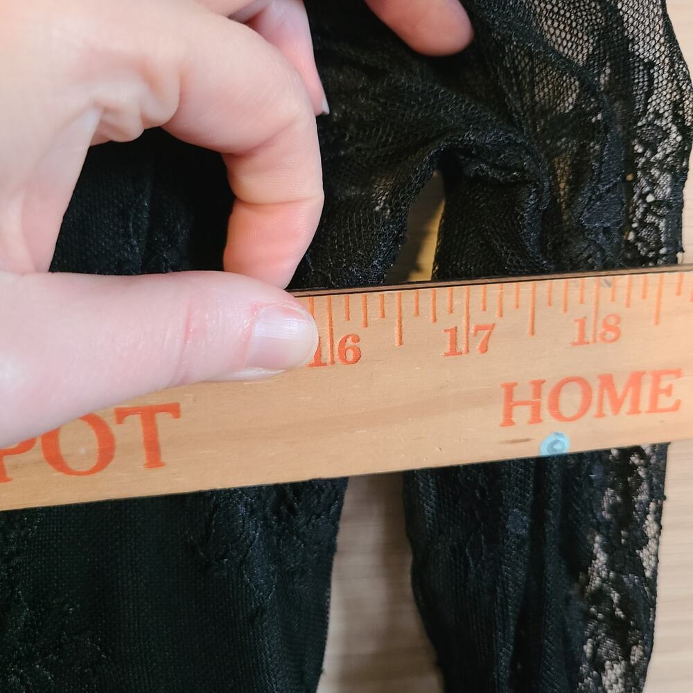 NEW Lulus Desirably Dramatic Black Lace Dress Womens L MIDI Whimsigoth Witchy - Picture 13 of 15